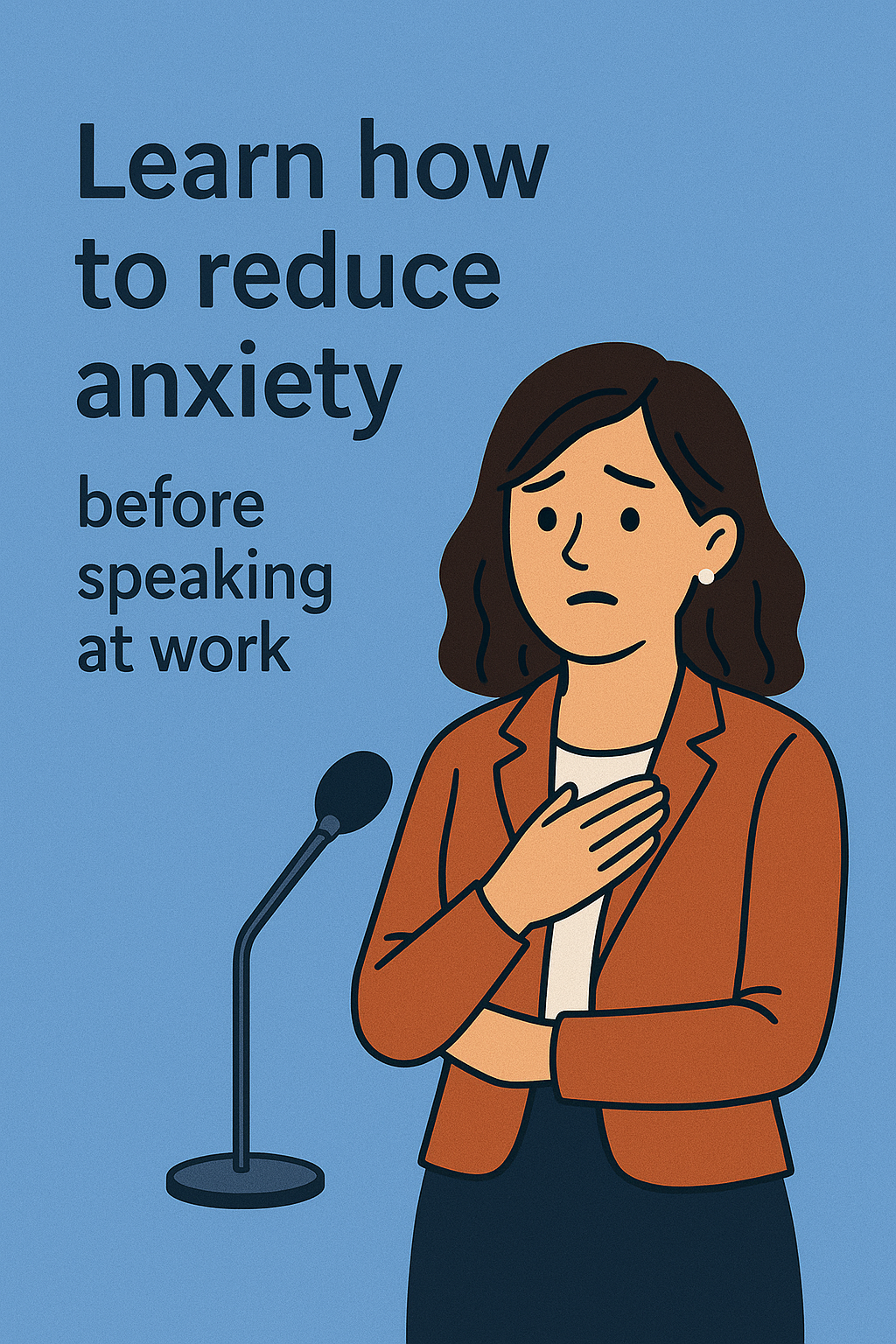 reduce anxiety before speaking at work