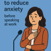 reduce anxiety before speaking at work